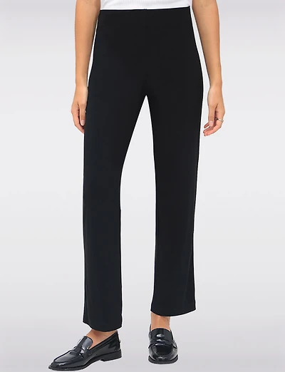 Stretch High-Rise Straight Cut Pull-On Pants by Perle