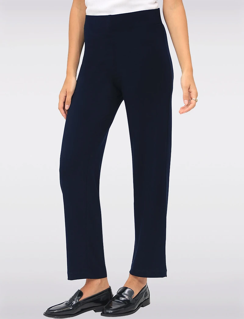 Stretch High-Rise Straight Cut Pull-On Pants by Perle