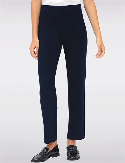Stretch High-Rise Straight Cut Pull-On Pants by Perle