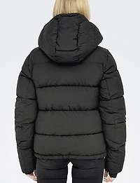 Arctic Slim Featherless Down Puffer Jacket with Removable Hood by Only