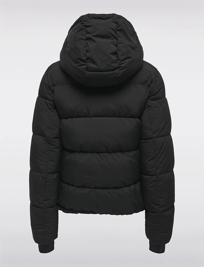 Arctic Slim Featherless Down Puffer Jacket with Removable Hood by Only