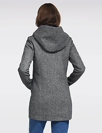 Straight Fit Hooded Zip-Front Jacket- Recycled Lightweight Design by Only