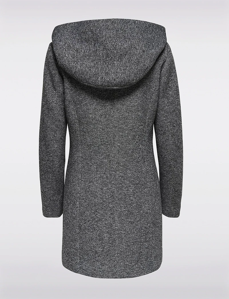 Straight Fit Hooded Zip-Front Jacket- Recycled Lightweight Design by Only