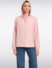 Lightweight Active Sporty Windbreaker Jacket & Polka Dot Lined Hood by Details