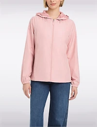 Lightweight Active Sporty Windbreaker Jacket & Polka Dot Lined Hood by Details