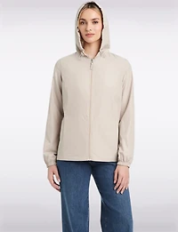 Lightweight Active Sporty Windbreaker Jacket & Polka Dot Lined Hood by Details