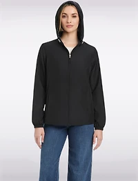 Lightweight Active Sporty Windbreaker Jacket & Polka Dot Lined Hood by Details