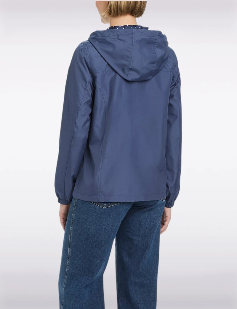 Lightweight Active Sporty Windbreaker Jacket & Polka Dot Lined Hood by Details