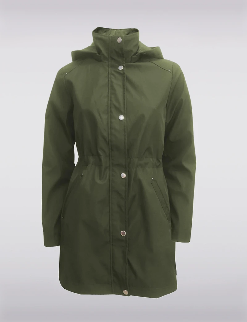 Active-Fit Vegan Hooded Windproof & Durable Anorak Raincoat by Point Zero