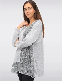 Stylish Leopard Print Patch Panel Tunic by Froccella