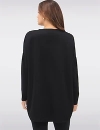 Casual Relaxed Fit Gold Foil Heart Design Top with Long Sleeves by Froccella