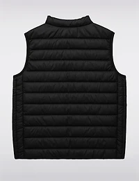 Black Ultralight Windproof & Water-Resistant Quilted Puffer Vest by Point Zero