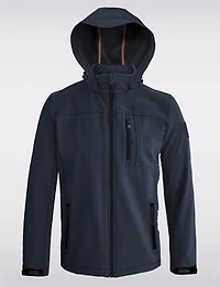 Lightweight Dry-Tech Softshell Hooded Rain Jacket by Point Zero
