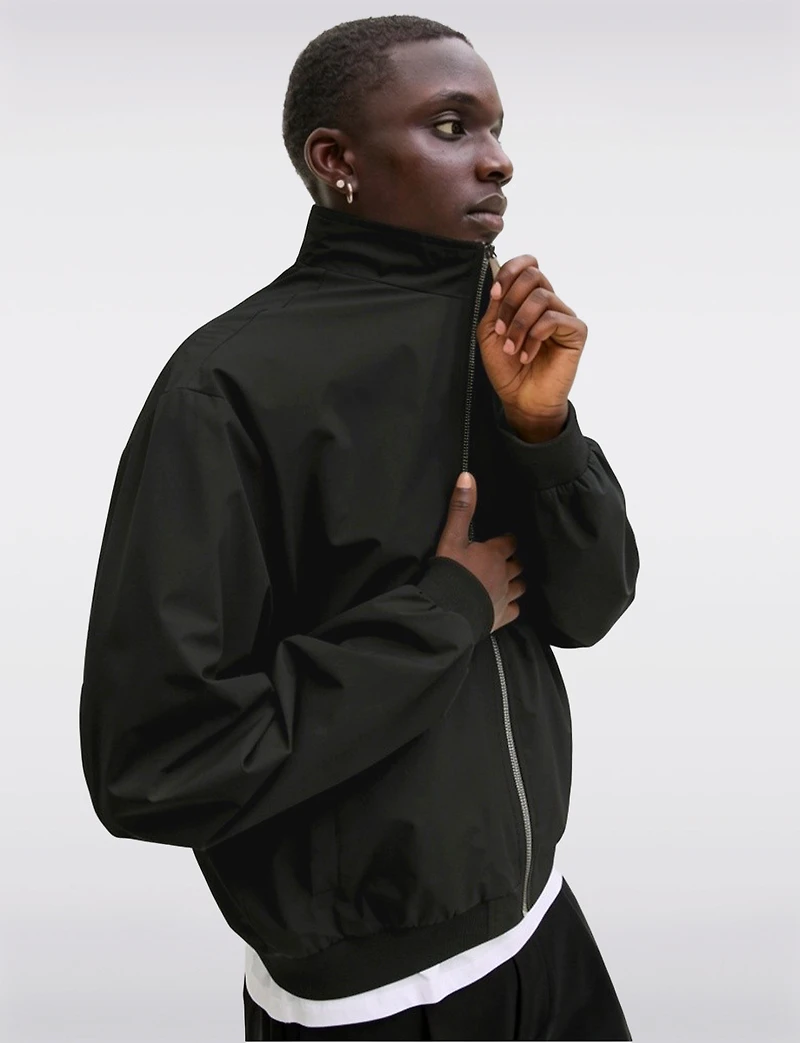 Classic Lightweight Men’s Windbreaker Jacket with Stand Collar by Jack & Jones