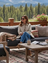 Vegan Reversible Print on Solid Quilted Jacket with Contrasting Trim by Saki