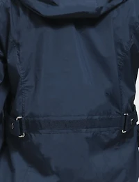 Lightweight Active Vegan Hooded Windbreaker Jacket with Inner Zip-up Bib by Saki
