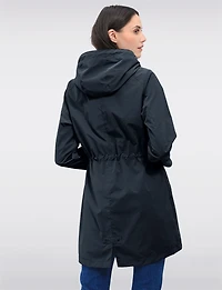 Vegan Versatile Active Jacket with Detachable Hood & Cinched Waist by Saki Sport