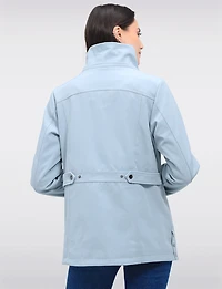 Lightweight Breathe-Tech® Soft-Shell Vegan Jacket with Detachable Hood by Saki