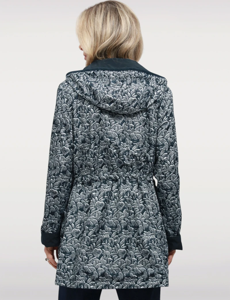 Lightweight Reversible ActivTech® Windbreaker Parka Jacket with Hood by Saki