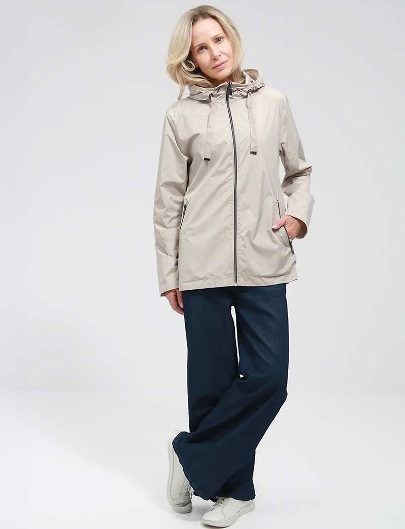 Reversible Lightweight ActivTech® Windbreaker Jacket with Hood by Saki