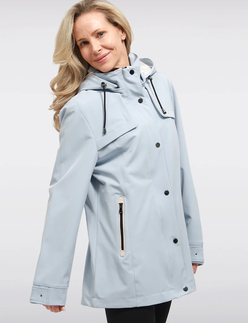 Vegan Breathe-Tech® Softshell Versatile Jacket with Detachable Hood by Saki