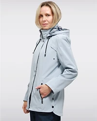 Vegan Breathe-Tech® Softshell Parka  Jacket with Detachable Hood by Saki