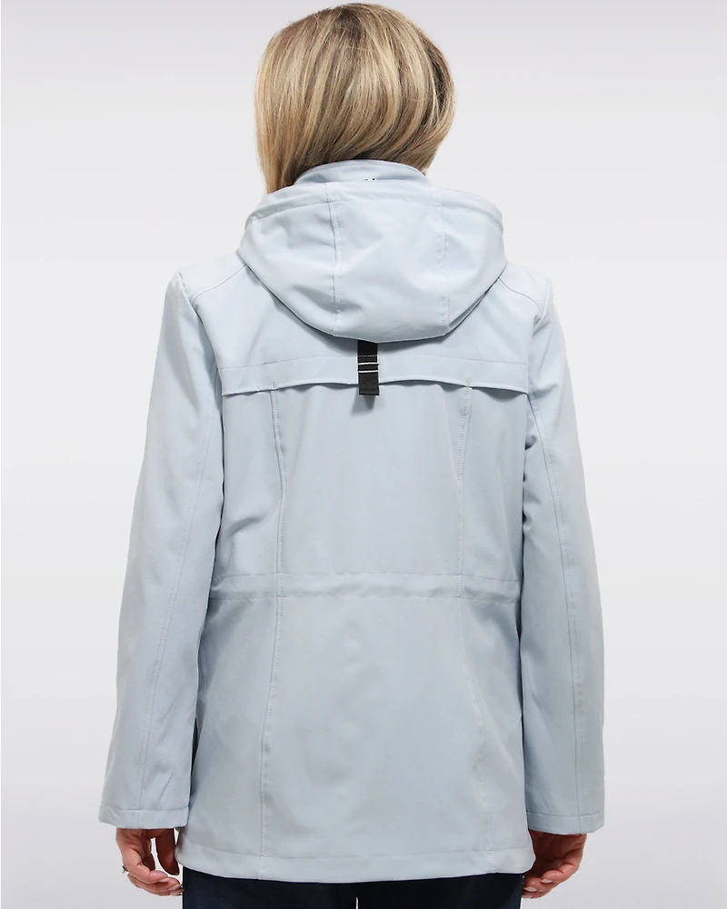 Vegan Breathe-Tech® Softshell Parka  Jacket with Detachable Hood by Saki