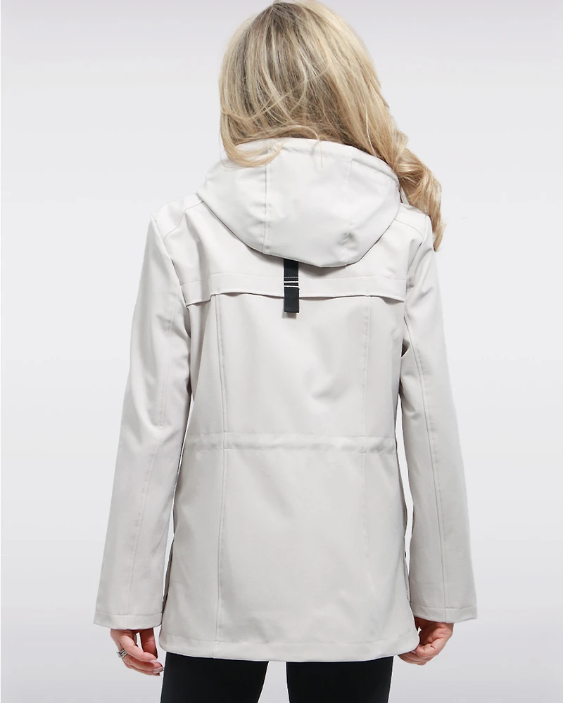 Vegan Breathe-Tech® Softshell Parka  Jacket with Detachable Hood by Saki