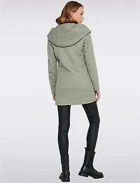 Straight Fit Hooded Zip-Front Jacket- Recycled Lightweight Design by Only