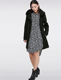 Straight Fit Hooded Zip-Front Jacket- Recycled Lightweight Design by Only