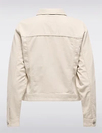 Classic Pastel Denim Jean Jacket | Lightweight 100% Cotton Slim Crop Fit by Only