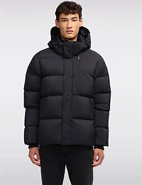 Men’s Winter Down Puffer Jacket with High Collar & Removable Hood by Pajar