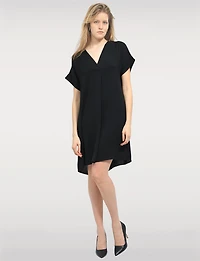 Elegant Lightweight Loose-Fit V-Neck with Short Sleeves by Froccella