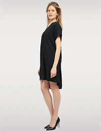 Elegant Lightweight Loose-Fit V-Neck with Short Sleeves by Froccella