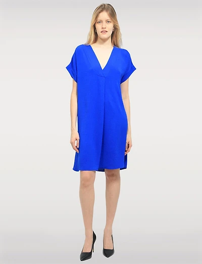 Elegant Lightweight Loose-Fit V-Neck with Short Sleeves by Froccella