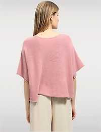 Lightweight Short Sleeve Pullover Knit Sweater | Loose Cropped Fit by Froccella