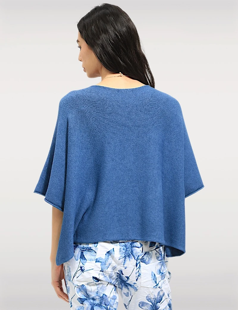 Lightweight Short Sleeve Pullover Knit Sweater | Loose Cropped Fit by Froccella