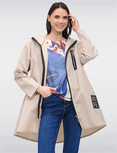 Lightweight Zip Pocket Ultralight Windshell Jacket with Hood by Froccella