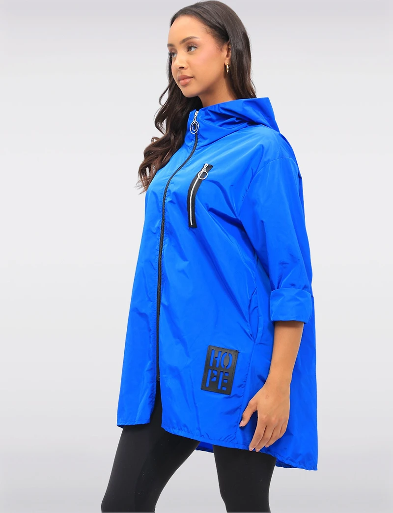 Lightweight Zip Pocket Ultralight Windshell Jacket with Hood by Froccella