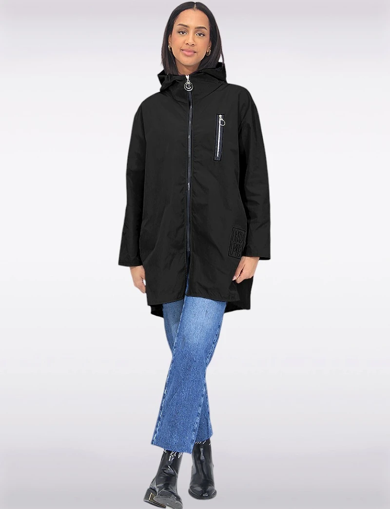 Lightweight Zip Pocket Ultralight Windshell Jacket with Hood by Froccella