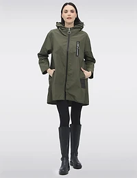 Lightweight Zip Pocket Ultralight Windshell Jacket with Hood by Froccella