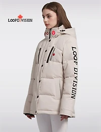 Danna Women's Climate-Resistant Mid-Length Hooded Parka by Loop Division