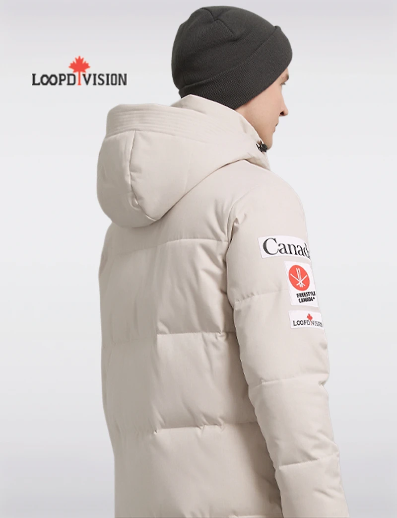 Steven Men's Relaxed Climate-Resistant Long Hooded Parka by Loop Division