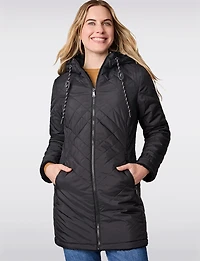 Reversible Faux Fur Quilted Coat  - Cozy Two-in-One Design by Free Country