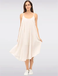 Versatile Two-Piece Cotton Lined Dress Set with Rounded Hemline by Froccella