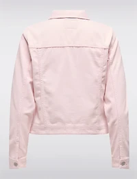 Classic Pastel Denim Jean Jacket | Lightweight 100% Cotton Slim Crop Fit by Only