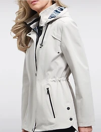 Vegan Breathe-Tech® Softshell Parka  Jacket with Detachable Hood by Saki