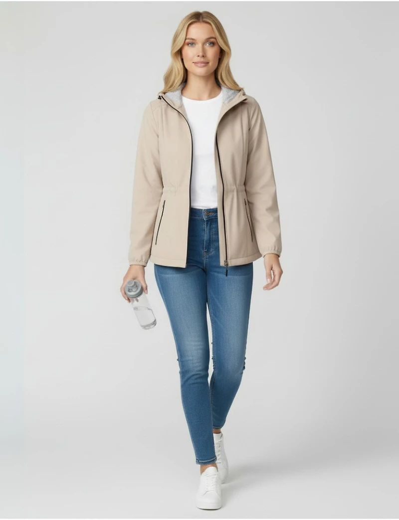 Lightweight Slim-Fit Active Anorak Raincoat with Hood by Free Country