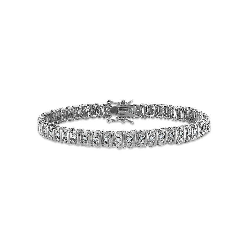 1/2 CTW Natural Diamond 7.5-inch Tennis Bracelet in Sterling Silver
