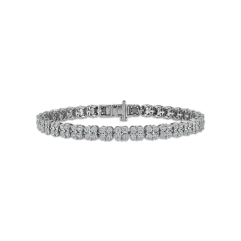 EcoLove 2 CTW Lab Grown Diamond 8-inch Bracelet in Sterling Silver